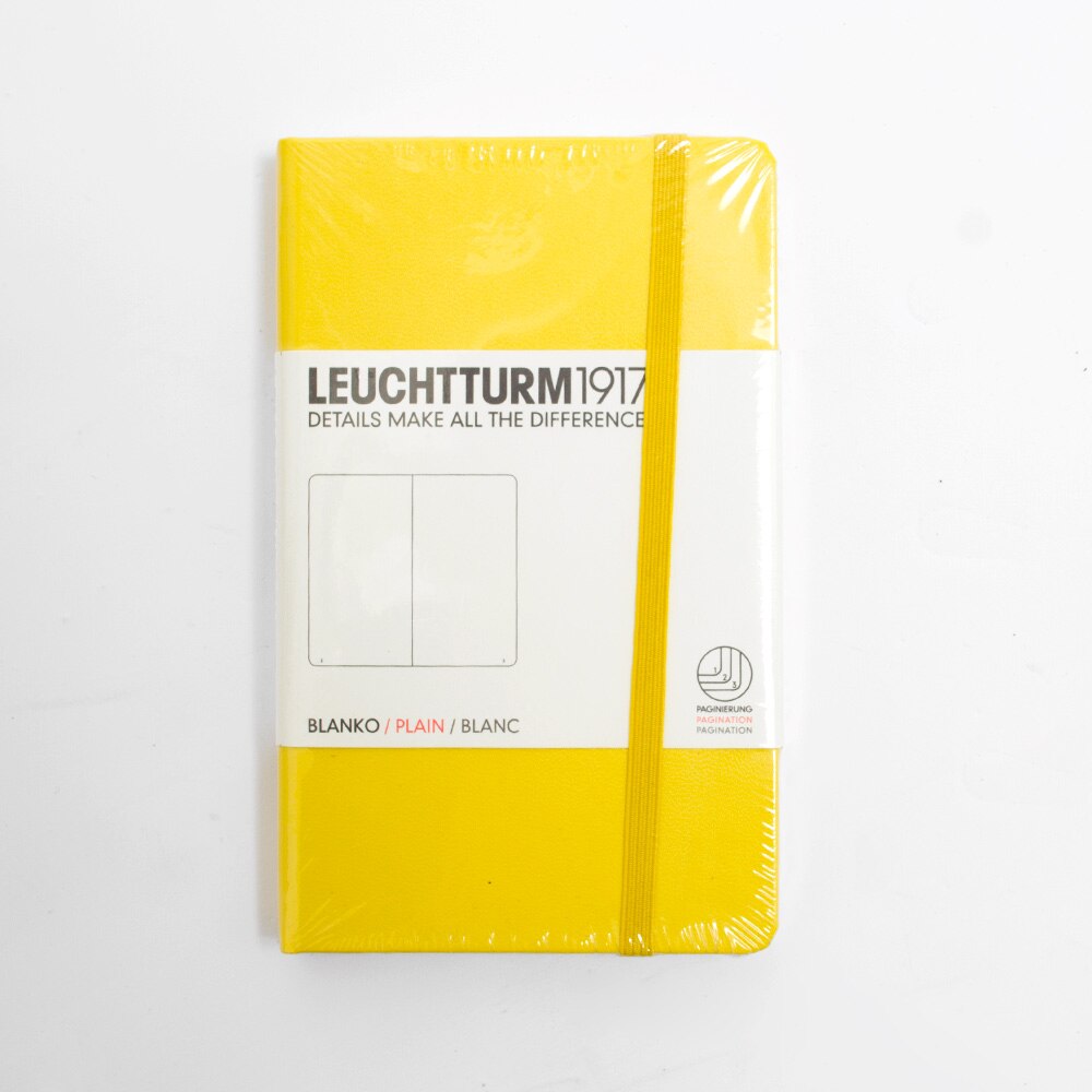 Leuchtturm, Pocket, Hardcover, A6, Plain, Yellow